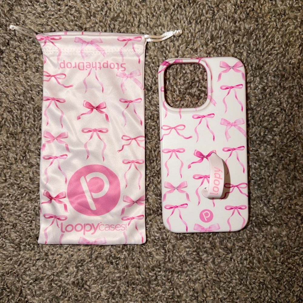 Loopy Case Pink Ribbon iPhone 14 Pro Max - Picture 2 of 5